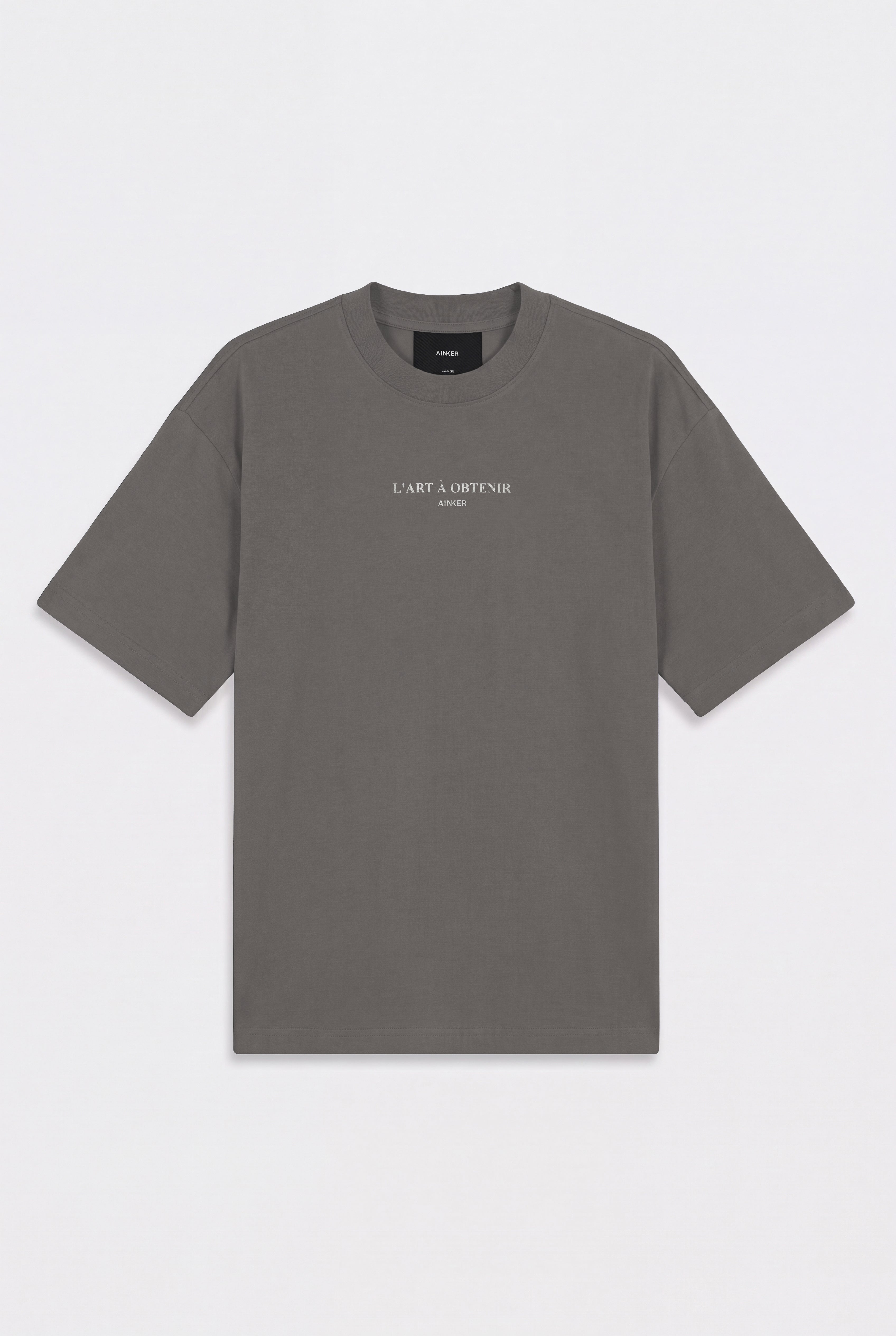 חולצה קצרה Cotton 1146 Gray