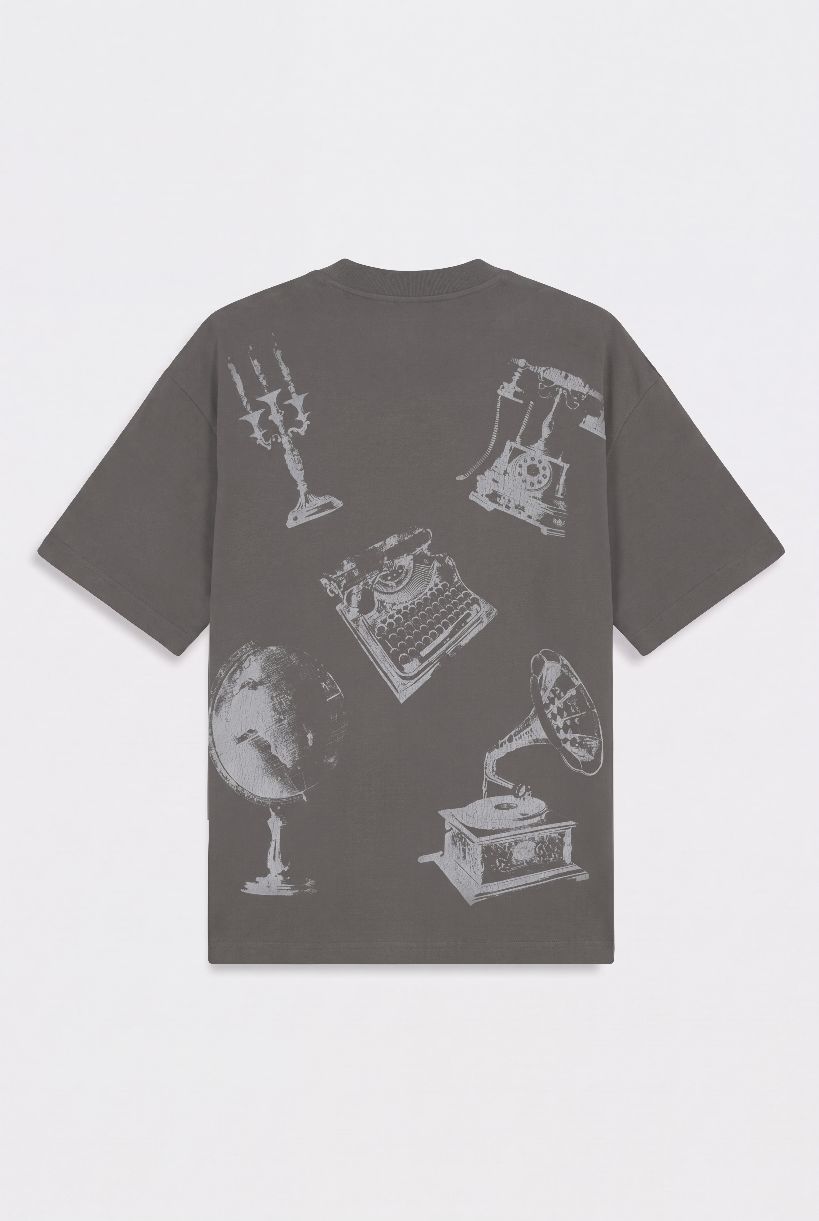 חולצה קצרה Cotton 1146 Gray