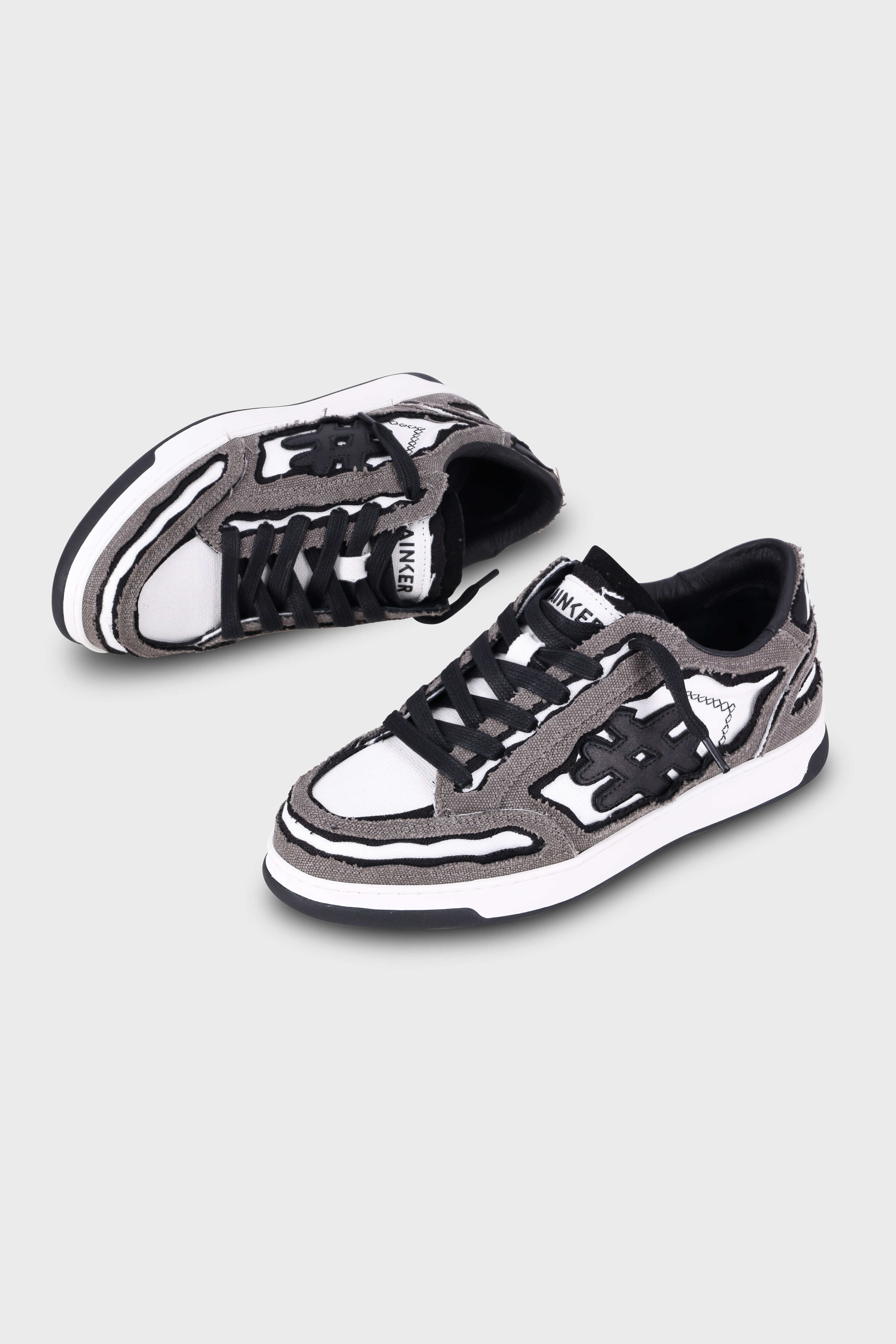 סניקרס Lay Up Canvas White Black Gray