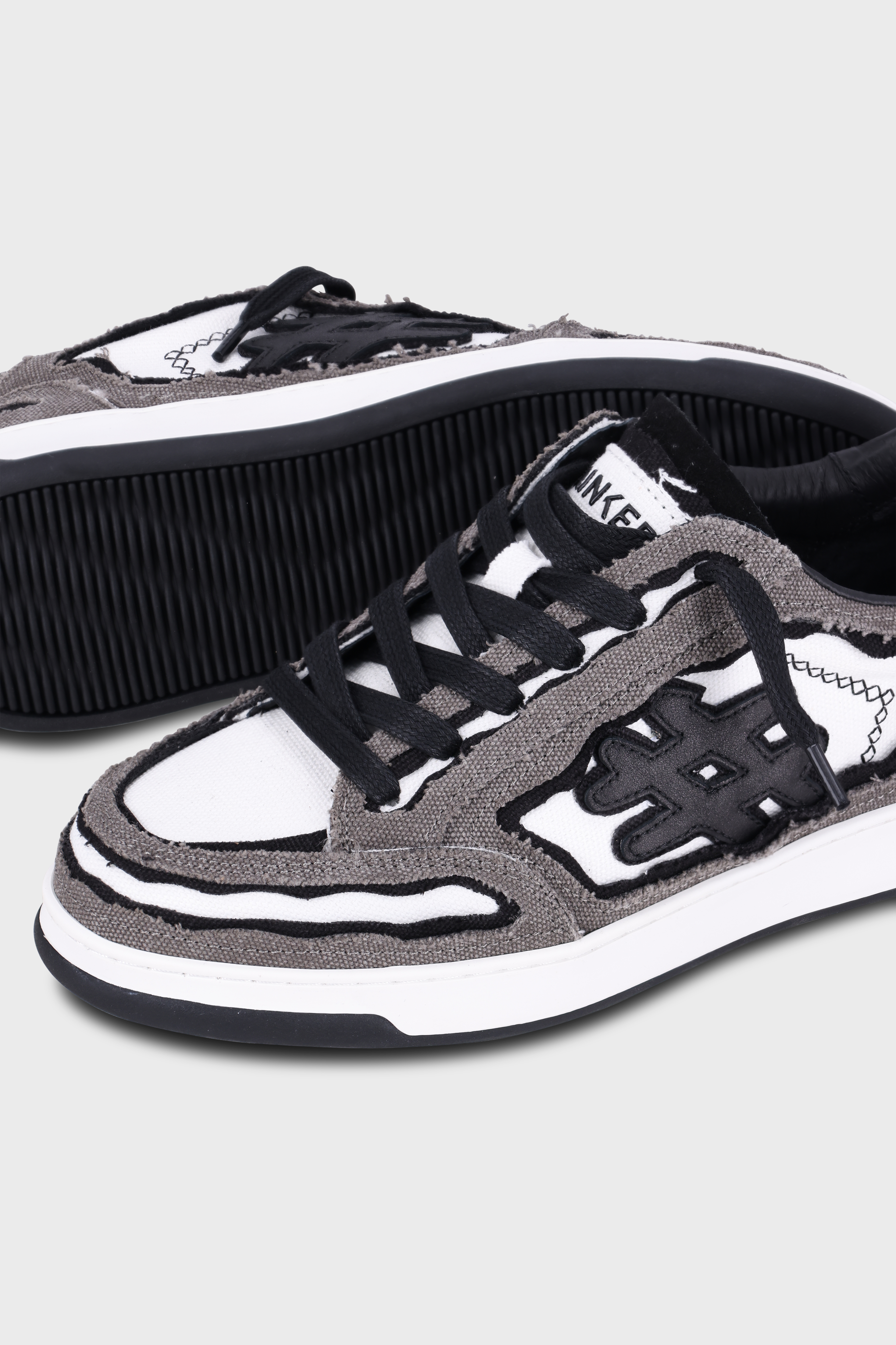 סניקרס Lay Up Canvas White Black Gray