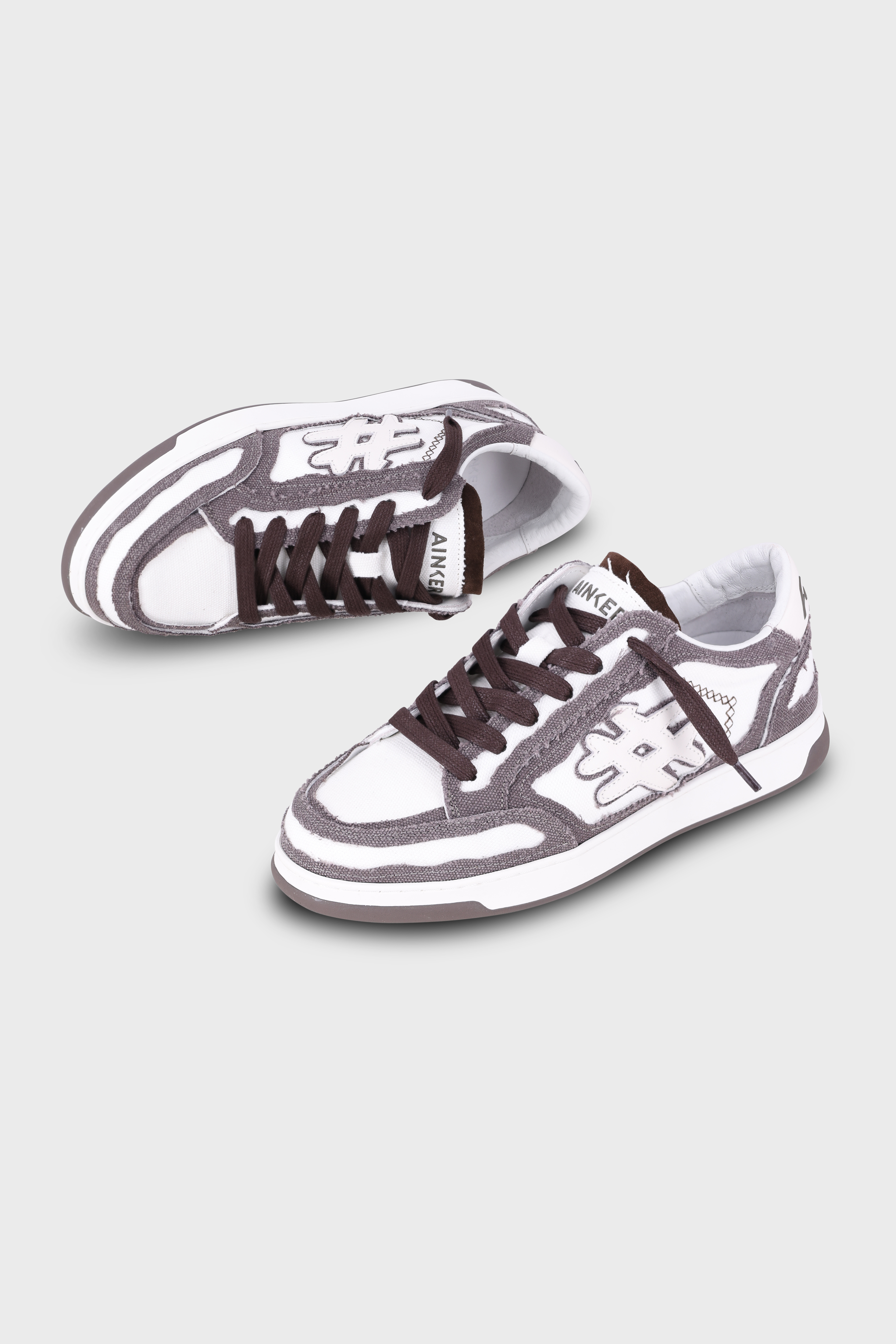 סניקרס Lay Up Canvas White Gray