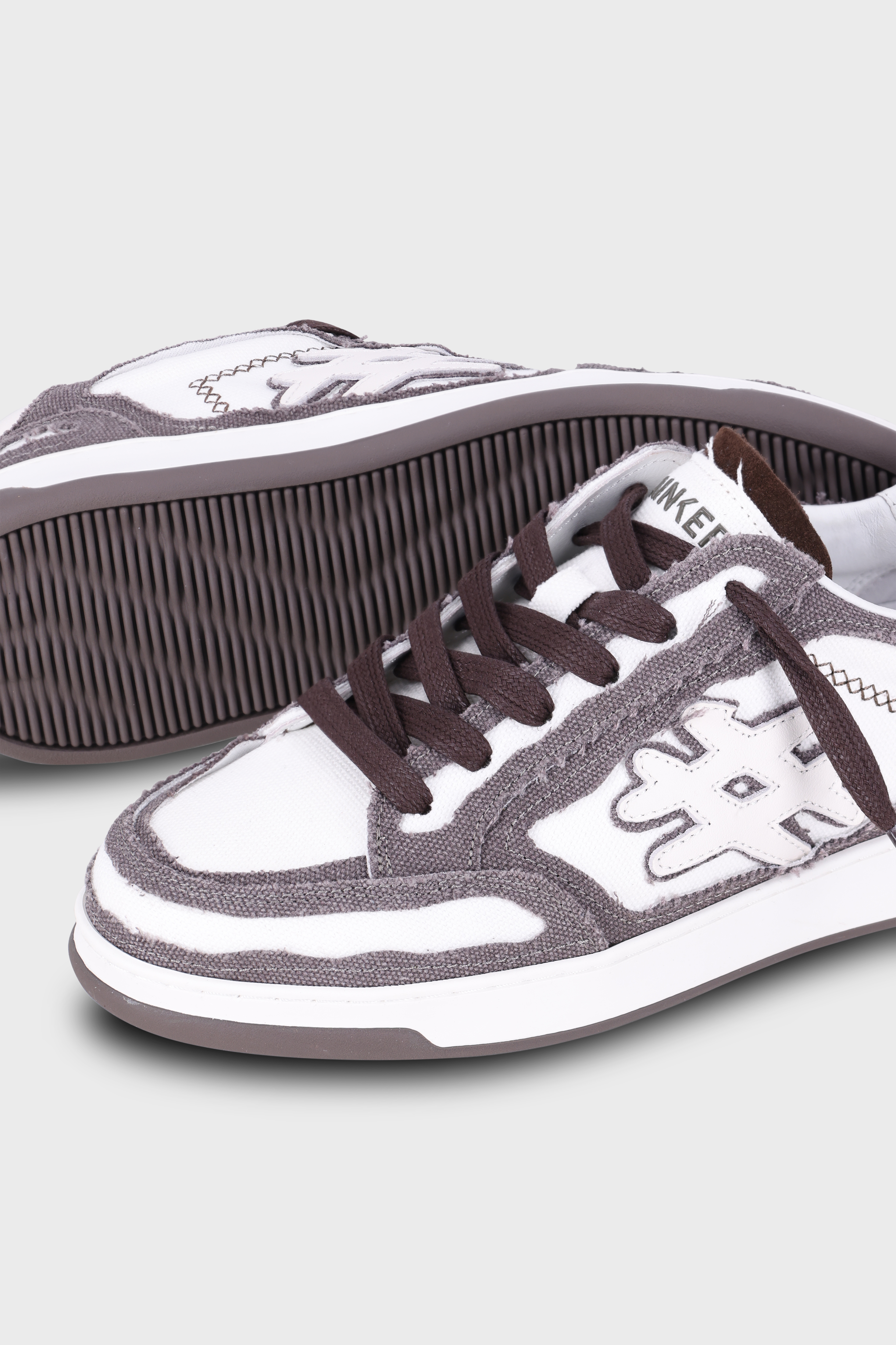 סניקרס Lay Up Canvas White Gray