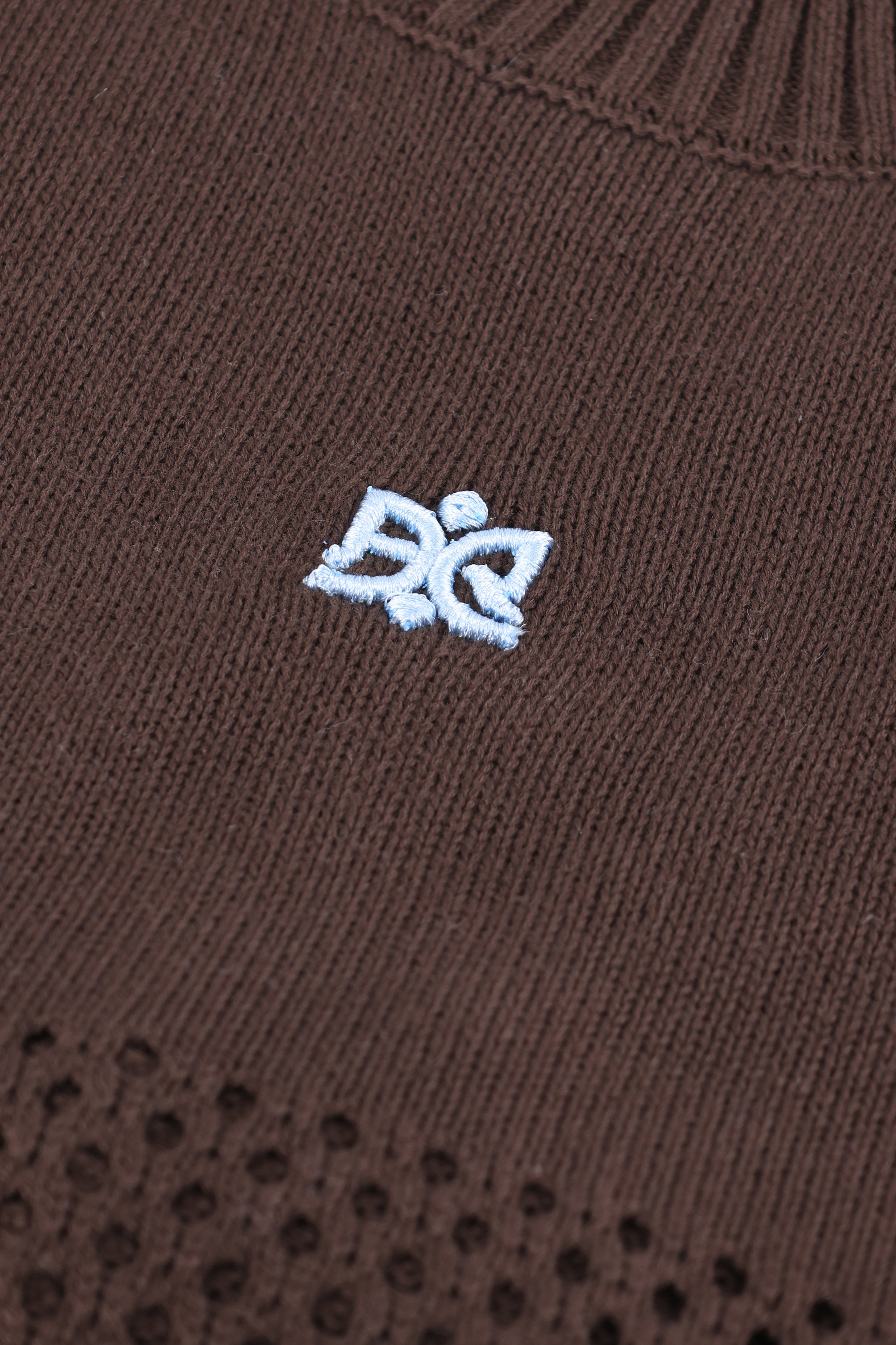 חולצה קצרה Brown Mesh 804