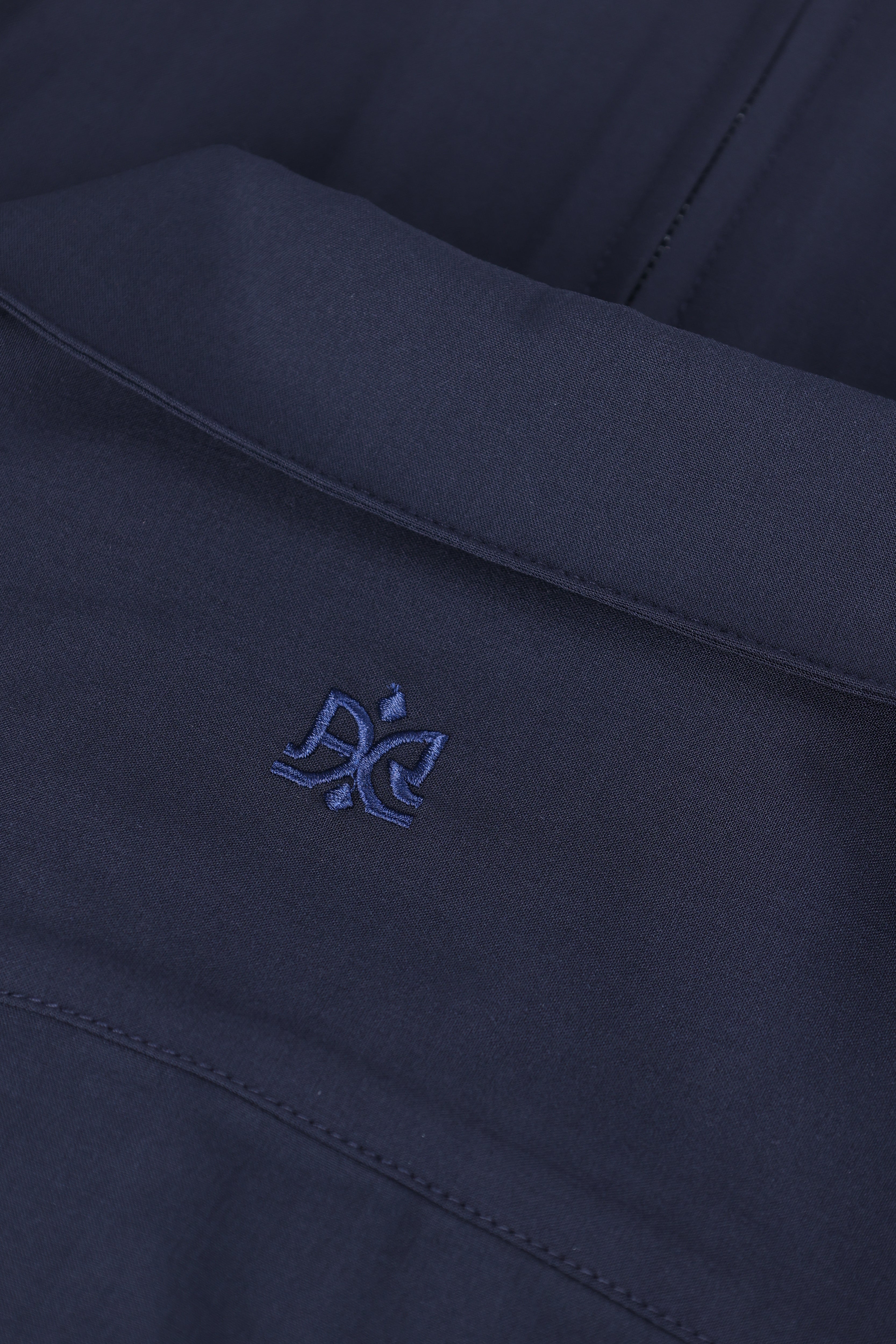 חולצה מכופתרת Wool Blend Navy 778 Zipper